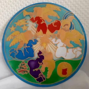 Adventi Angyalok selyemmandala