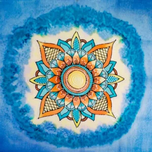 Az Istennő visszatér selyemkép