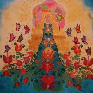 Fénykiáraszó,-Tavasztündér selyemkép