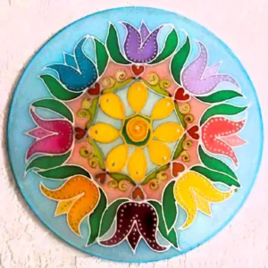 Kiáradás selyemmandala