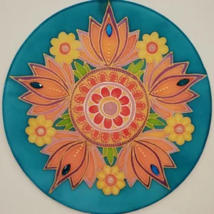 Lótusz virágzás selyemmandala