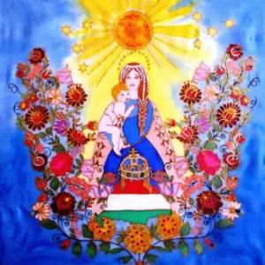 Magyar Feltámadás selyemkép