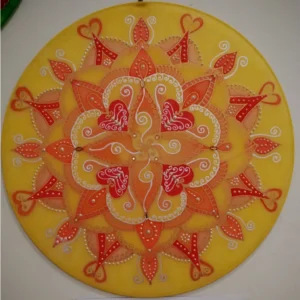 Napbaöltözött selyemmandala