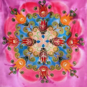 Ősi Erö-Női Erő selyemkép