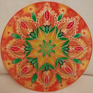 Tűzvirág selyemmandala